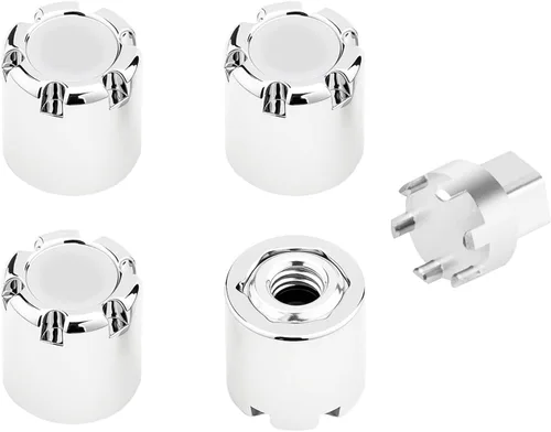 4 unidades de aluminio M4 tuerca rueda rueda tapa central de bloqueo manual bujes para 1/10 RC Crawler Car Traxxas TRX4 Axial SCX10 D90 Tamiya MST