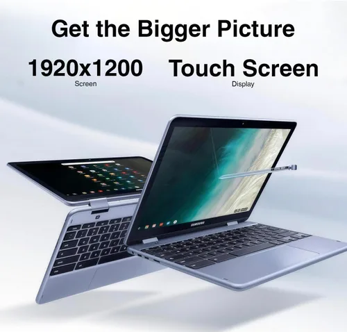 Miniatura 3 de Laptop Samsung Chromebook Plus V2 Business 2 en 1 con pantalla táctil de 12.2 pulgadas, pantalla WUXGA
