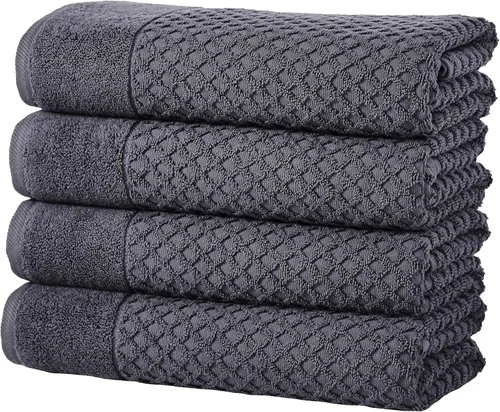 Miniatura 41 de Great Bay Home - Toallas de mano 100% algodón blanco, 6 toallas de baño suaves para manos, altamente absorbentes y de secado rápido, colección
