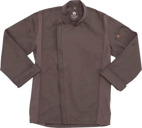 Miniatura 9 de Chef Works Abrigo de chef Hartford para hombre