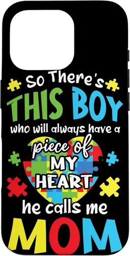 Miniatura 19 de Funda para iPhone 11 Boy Calls Me Mom Heart Colorido Puzzle Autismo