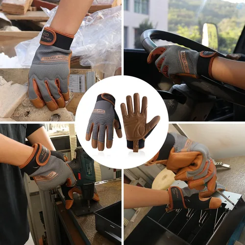 Miniatura 5 de HANDLANDY HLDD Work Gloves Women, Safety Work Gloves Touchscreen Working Glove for Mechanic, Gardening, Construction, DIY