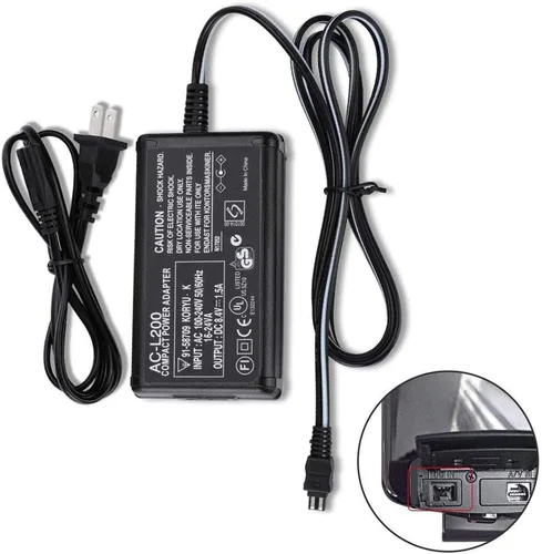 Miniatura 4 de Cargador adaptador de corriente alterna AC-L200 para videocámara Sony Handycam DCR-SX, DCR-SR, DCR-HC, DCR-PC, DCR-DVD, DCR-IP, HDR-CX, HDR-XR