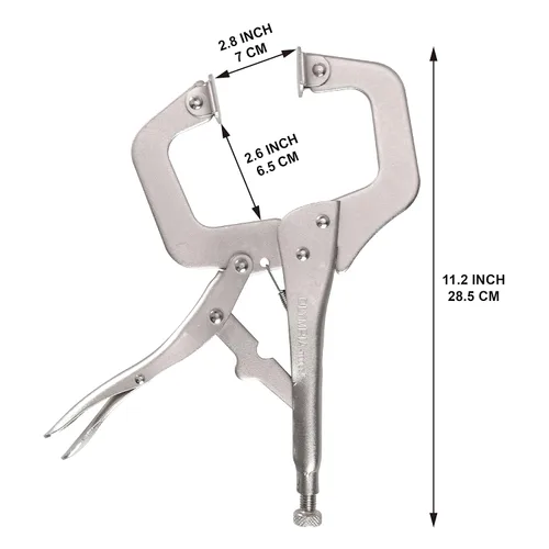 Miniatura 4 de Olympia Tools Abrazadera C de bloqueo de 11.0 in, plata (11-411)