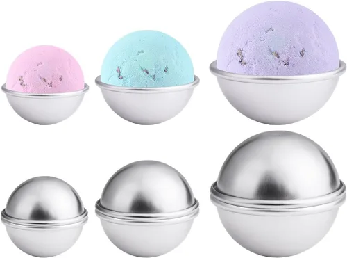 Miniatura 5 de 20 piezas, 10 juegos de moldes para bombas de baño, moldes para jabón y prensas para bombas de baño para suministros de fabricación DIY