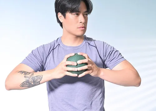 Miniatura 2 de Balanced Body Bola inflable de 4 pulgadas, pelota de ejercicio de pilates para gimnasio en casa o estudio