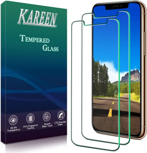 Miniatura 13 de KAREEN Paquete de 2 protectores de pantalla de privacidad para iPhone 11 Pro, XS, X de 5.8 pulgadas, película de vidrio templado antiespía privada