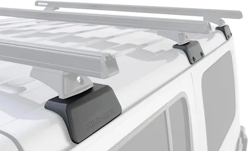Rhino-Rack Jeep Wrangler JL Unlimited 4 puertas duro interno estructural portaequipajes/sistema de montaje de 3 bases de columna vertebral desnuda
