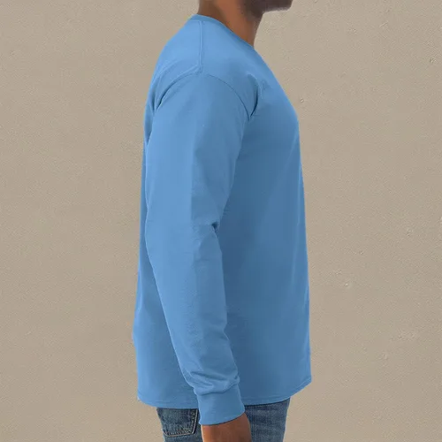 Miniatura 5 de Jerzees Men's Dri-Power Cotton Blend Long Sleeve Tees, Moisture Wicking, Odor Protection, UPF 30+, Sizes S-3x