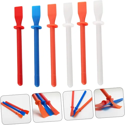 Miniatura 5 de EXCEART 2 Unidades Pp Copolímero mano pegamento herramienta de pintura pegamento frotis aplicador cepillo para manualidades de bricolaje 6 unids*2
