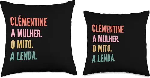 Miniatura 3 de Designs De Nomes Engraçados Para Mulher Divertida almohada portuguesa con diseño de primer nombre, 16 x 16 pulgadas, multicolor