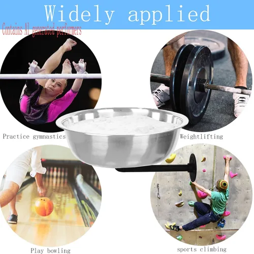 Miniatura 6 de Soporte de tiza de gimnasio portátil, soporte independiente para gimnasio, cuenco de tiza de acero inoxidable, soporte para tiza de gimnasio