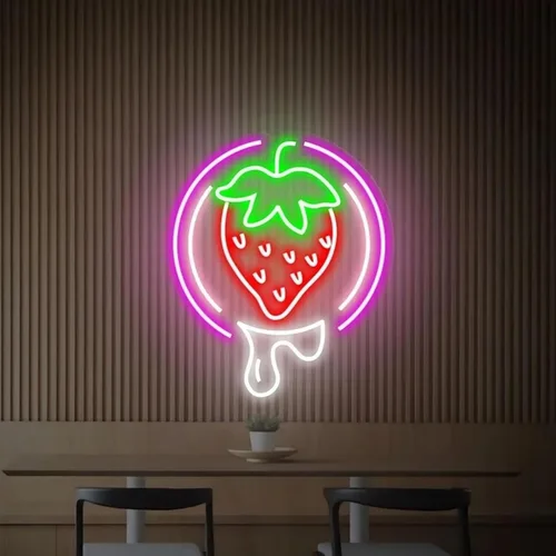 Miniatura 12 de Letrero de Neón de Té de Burbujas, Luz LED de Neón de Té Boba y Leche para Bebidas, Café, Barra de Tienda, Decoración de Pared, Arte Personalizado
