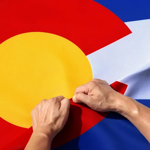 Miniatura 9 de Bandera con los estados de EE.UU., Colorado Poliéster 68D - Colorado