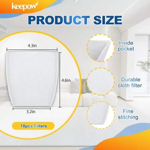 Miniatura 3 de KEEPOW Filtros de vacío compatibles con Makita T-03193 Filtro de vacío de repuesto compatible con aspiradoras Makita XLC02 LC01 BCL180 443060-3