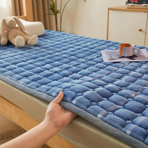 Miniatura 12 de Colchón de futón japonés, 35.43 x 78.74 pulgadas, colchón portátil doble individual tatami colchoneta para dormir, colchón enrollable de 0.8 in
