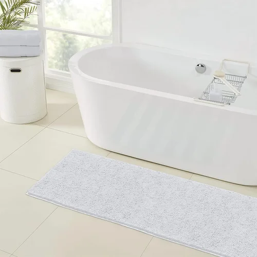 Miniatura 136 de LuxUrux Tapete de microfibra afelpada, de felpilla extrasuave, pelo largo de 1 pulgada, muy absorbente, para baño o ducha, lavar y secar a máquina