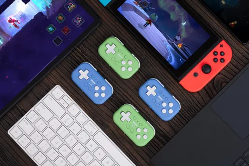 Miniatura 9 de 8Bitdo Micro Bluetooth Gamepad Pocket-sized Mini Controller for Switch, Android, and Raspberry Pi, Supports Keyboard Mode (Blue)