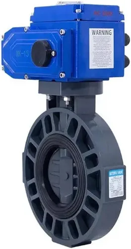 Miniatura 5 de 1pcs MKD971X-10S Electric Butterfly Valve Plastic UPVC Corrosion and Acid Alkali Electric Butterfly Valve(DN100,70 CELSIUS)
