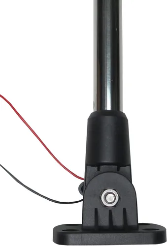 Miniatura 4 de Pactrade Marine Luz de anclaje de popa plegable para barco, luz de anclaje LED blanca redonda, poste ajustable, USCG, 2 NM, para yate, pontón