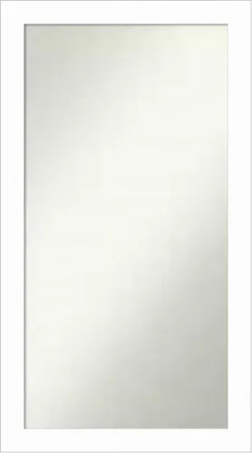 Miniatura 362 de Amanti Art Espejo de baño blanco para sobre el fregadero, 24 x 24 pulgadas, hecho a medida, espejo de tocador cuadrado blanco estrecho, marco