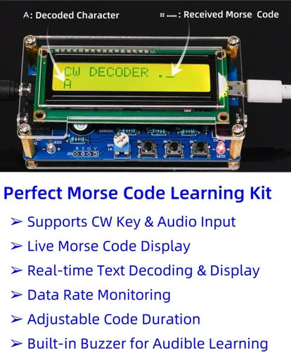 Kit de práctica de soldadura de entrenamiento de código morse, kit completo de proyecto de soldadura con componentes, PCB y gabinete, perfecto para