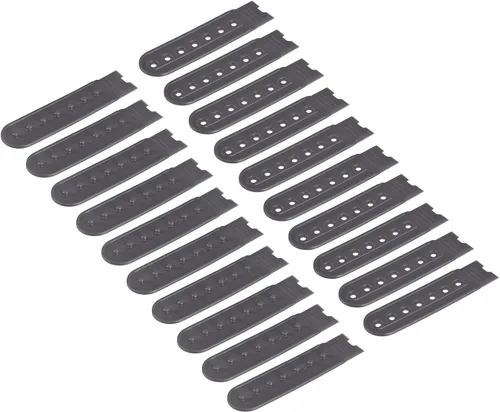 Miniatura 16 de uxcell Tapa de correa Snapback, agujeros de plástico ajustable sombrero broche hebilla reemplazo para reparación de tapas