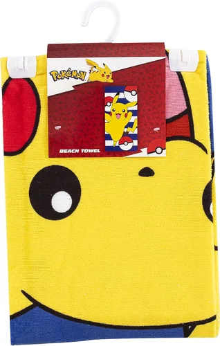 Miniatura 2 de Northwest Toalla de playa Pokémon – Diseño de Pikachu y Poké Ball – Toalla suave y absorbente de 30 x 60 pulgadas para baño, piscina o playa