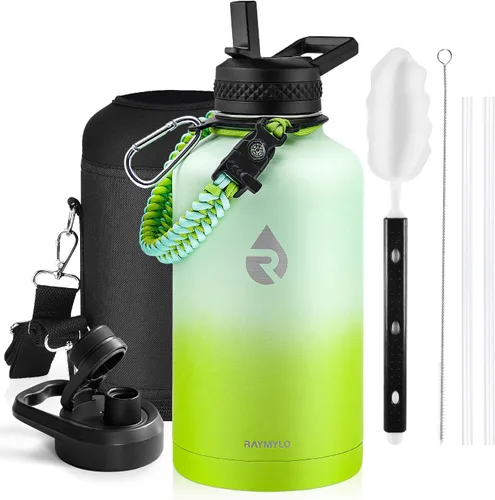 Miniatura 73 de RAYMYLO Botella de agua aislada de 24 onzas, de acero inoxidable con triple pared al vacío (fría durante 48 horas, caliente durante 24 horas), a