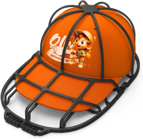 XQXA Jaula para lavar sombreros, no necesita montaje, ajuste perfecto para sombreros de adultos y niños, ideal para gorras de béisbol, seguro para 1