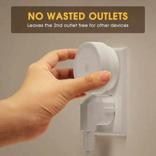Miniatura 8 de Luces nocturnas enchufables, paquete de 2, luz nocturna LED con sensor para niños, bebé, baño, escalera, pasillo, color blanco frío