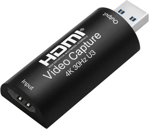 Tarjeta de Captura de Video HDMI a USB 3.0, Dispositivo de Captura de Juego Cam Link 1080P60 para Transmisión y Grabación, Transmisión en Vivo,