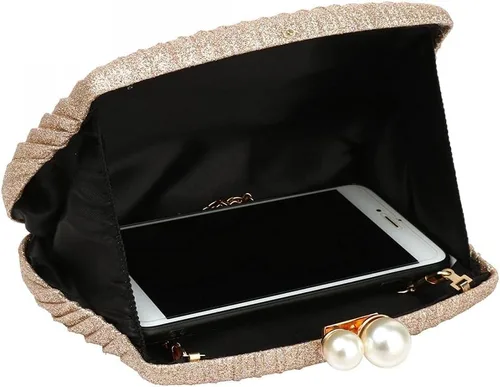Miniatura 4 de YYW Bolsos de mano para mujer, elegante bolso de mano de noche con perlas para mujer, boda, cóctel, fiesta, bolso de mano