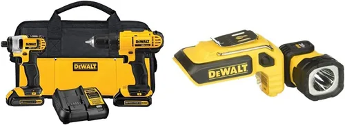 Miniatura 7 de DEWALT Kit combinado de taladro inalámbrico máximo de 20 V, 2 herramientas con batería compacta de iones de litio de 1.5 Ah 20V (DCK240C2 y DCB201)