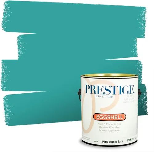 Miniatura 203 de PRESTIGE Pintura interior e imprimación en uno, salpicaduras acuosas, cáscara de huevo, 1 galón