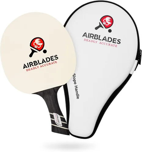 Pala profesional de ping pong con estuche rígido de transporte | Raqueta de tenis de mesa profesional | Pala de tenis de mesa con mango ergonómico |