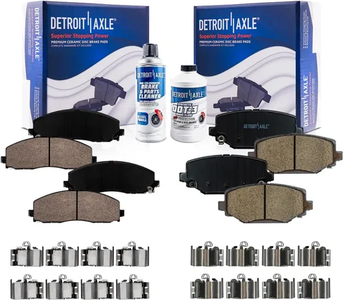 Miniatura 36 de Detroit Axle - Kit de freno delantero para Nissan Altima Sentra 07-10, repuesto de pastillas de freno de cerámica de freno de disco 2007 2008 2009