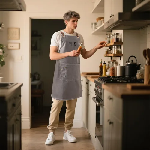 Miniatura 2 de Delantales de chef para mujeres y hombres, personalizados, de lona, con espalda cruzada, para cocinar, hornear, barista, jardinería, carpintería
