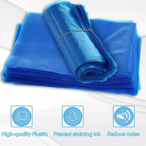 Miniatura 3 de 200 bolsas de máquina desechables para máquina de plástico azul, fundas para máquina