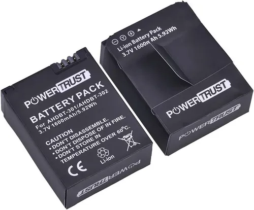 Miniatura 4 de Paquete de 3 baterías de repuesto AHDBT-301 AHDBT-302 para cámara de acción Gopro HD Hero 3+ Hero3 + cargador de batería USB LED de 3 ranuras