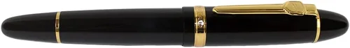Miniatura 5 de Jinhao - Pluma estilográfica 159 negro lacado con borde dorado, dorado