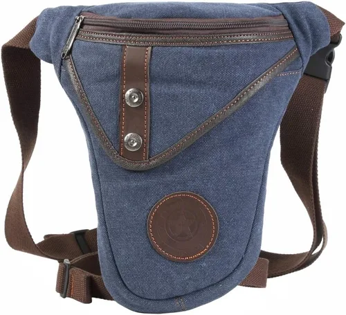 Miniatura 38 de Canvas Drop Leg Bag Outdoor Waist Pack for Men Women Tactical Military Motorcycle Bike Cycling Multi-Pocket Waist Fanny Pouch Travel Hiking Climbing