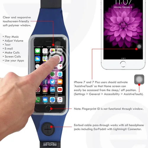 Miniatura 5 de NGN Sport – Cinturón para correr, cinturón para iPhone, Android y la mayoría de los teléfonos inteligentes