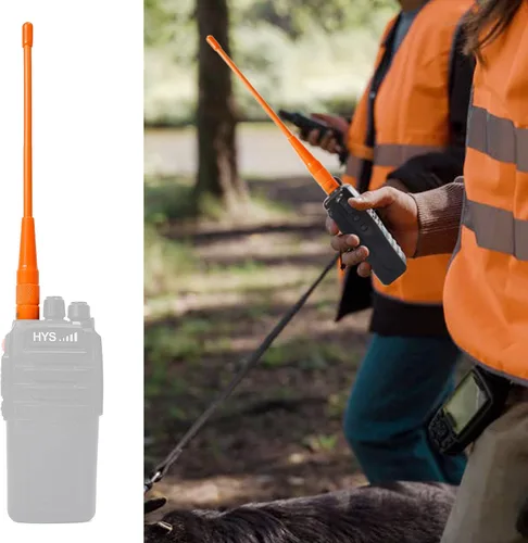 Miniatura 6 de HYS Antena hembra VHF UHF SMA, doble banda 6.6 ft/27.6 in Walkie Talkie Antena para 144/430Mhz Retevis Baofeng Wouxun KG-659 UV-5R 9R Radio de mano
