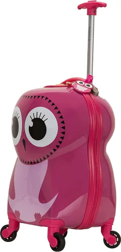 Miniatura 4 de Rockland - Maleta infantil giratoria con exterior rígido de policarbonato, Búho), B02-OWL