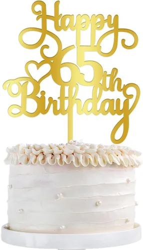 Miniatura 16 de Decoración de pastel de feliz cumpleaños 50, decoración acrílica dorada de doble cara, para decoración de pasteles de feliz cumpleaños 50