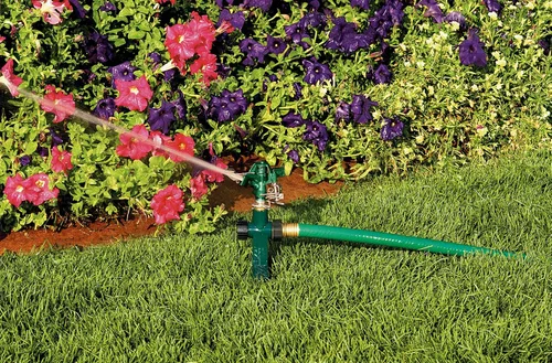 Miniatura 2 de Orbit rociador de agua con base puntiaguda de metal, paquete de 2 unidades., Verde