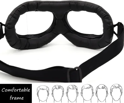 Miniatura 6 de kucehiup Gafas de aviador vintage para motocicleta