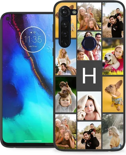 Miniatura 9 de Funda personalizada para Motorola Moto G Stylus 2020 con nombre de foto, texto y foto, GStylus personalizado -20 funda suave y fina (negro) de 6.4