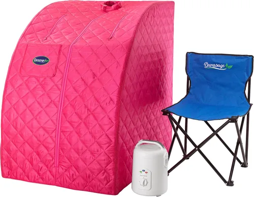 Miniatura 11 de Durasage - Sauna de vapor personal portátil para el hogar – Tienda de spa plegable para todo el cuerpo con generador de vapor de 800 W, temporizador